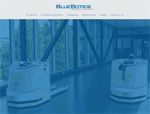 Tablet Screenshot of bluebotics.com